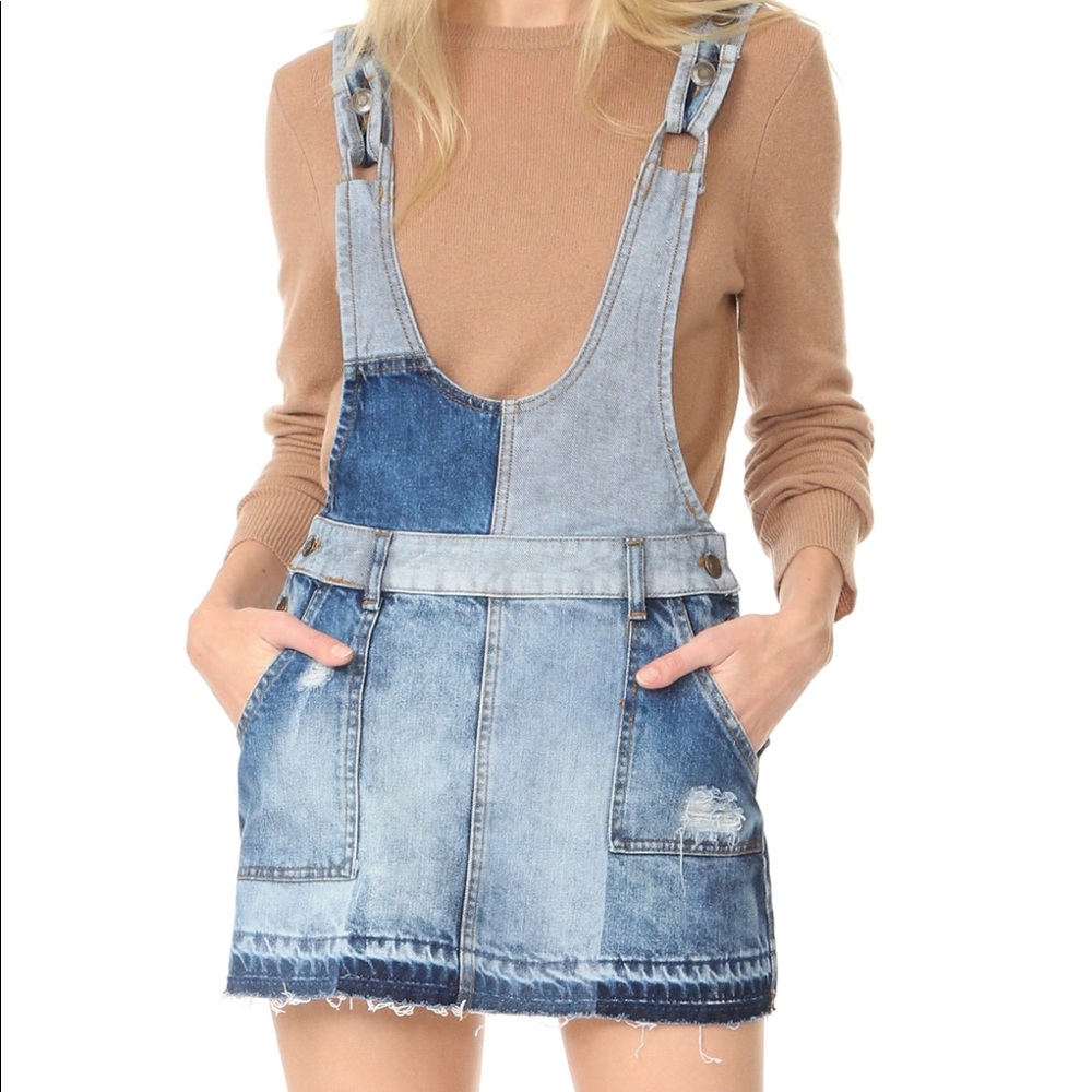 Free People Patchwork Jumper
